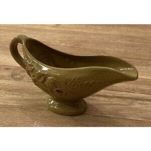 SUR LA TABLE Gravy Sauce Boat Harvest Golden Brown Wheat Acorn